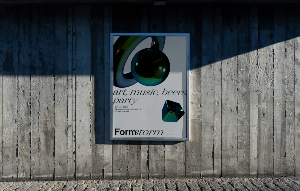 plakat i byrummet